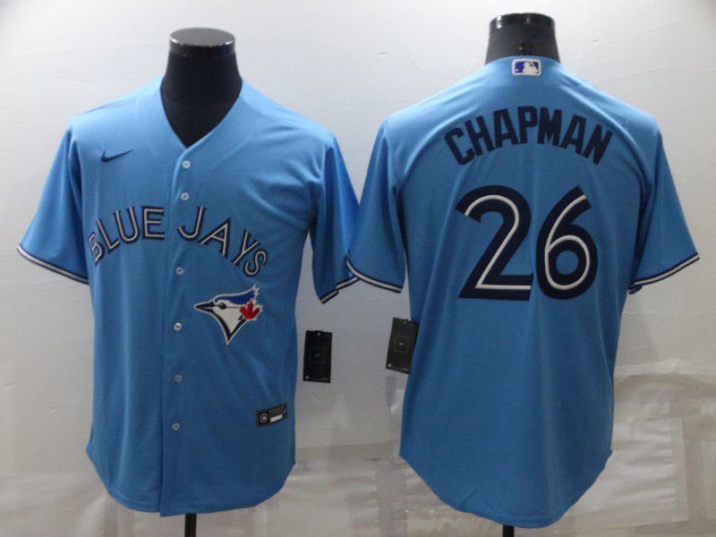 Men Toronto Blue Jays 26 Chapman Light Blue Game Nike 2022 MLB Jersey